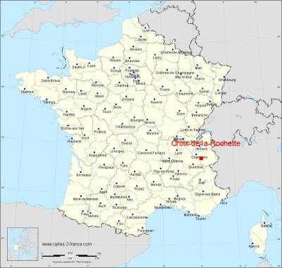 Carte de Croix-de-la-Rochette