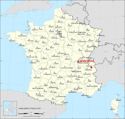 Carte de Césarches