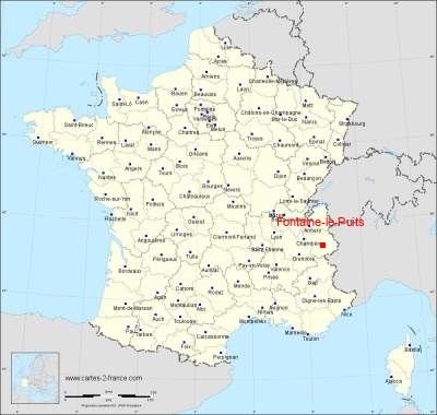 Carte de Fontaine-le-Puits