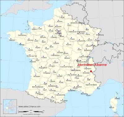 Carte de Montricher-Albanne