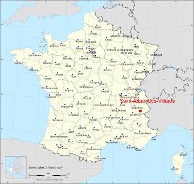 Carte de Saint-Alban-des-Villards
