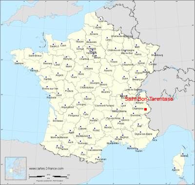 Carte de Saint-Bon-Tarentaise