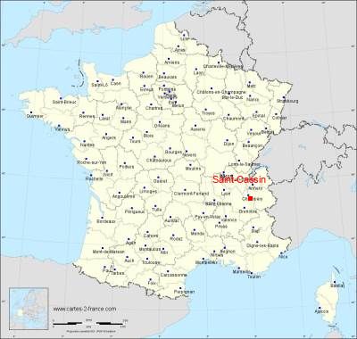Carte de Saint-Cassin