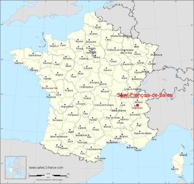 Carte de Saint-François-de-Sales