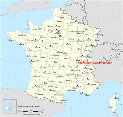 Carte de Saint-Jean-de-Belleville