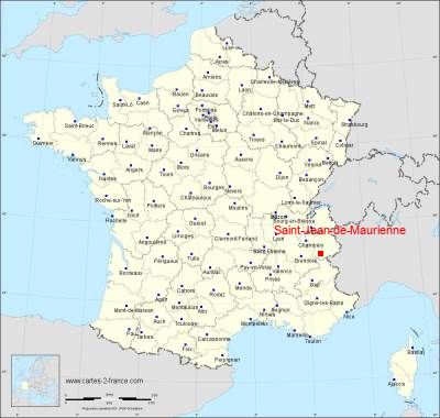 Carte de Saint-Jean-de-Maurienne