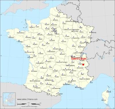 Carte de Saint-Léger