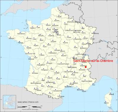 Carte de Saint-Martin-sur-la-Chambre