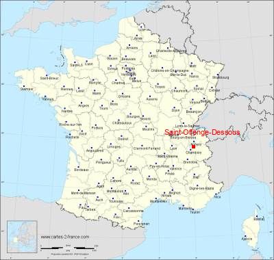 Carte de Saint-Offenge-Dessous