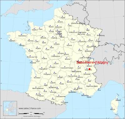 Carte de Saint-Pierre-d'Albigny