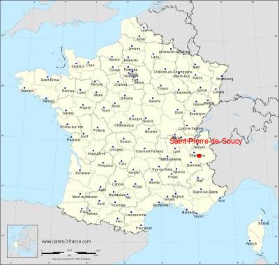 Carte de Saint-Pierre-de-Soucy