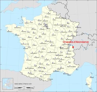 Carte de Chapelle-d'Abondance