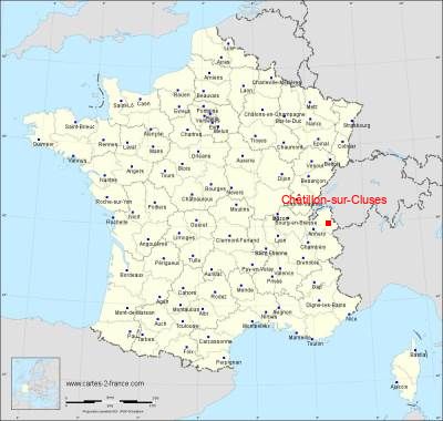 Carte de Châtillon-sur-Cluses