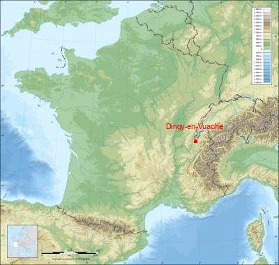 Carte de Dingy-en-Vuache
