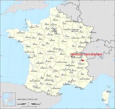 Carte de Menthon-Saint-Bernard