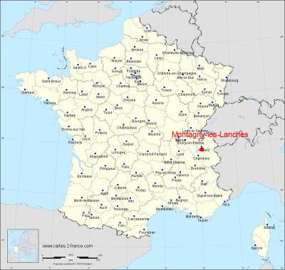 Carte de Montagny-les-Lanches