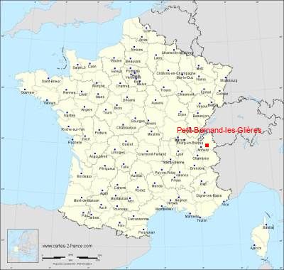 Carte de Petit-Bornand-les-Glières