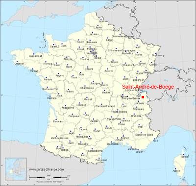 Carte de Saint-André-de-Boëge