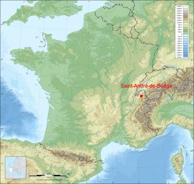 Carte de Saint-André-de-Boëge