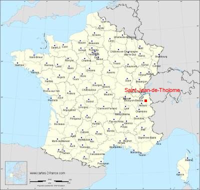 Carte de Saint-Jean-de-Tholome