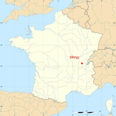 Fond de carte avec Sillingy