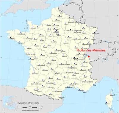 Carte de Thollon-les-Mémises