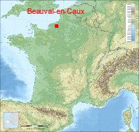 localisation mairie de Beauval-en-Caux