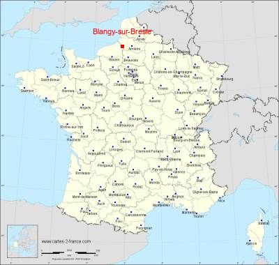 Carte de Blangy-sur-Bresle