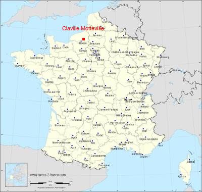 Carte de Claville-Motteville