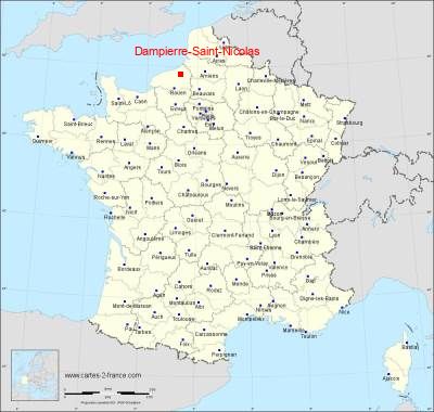 Carte de Dampierre-Saint-Nicolas