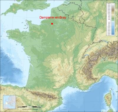 Carte de Dampierre-en-Bray