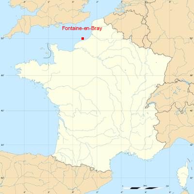 Fond de carte avec Fontaine-en-Bray