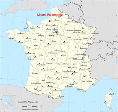 Carte de Mesnil-Follemprise