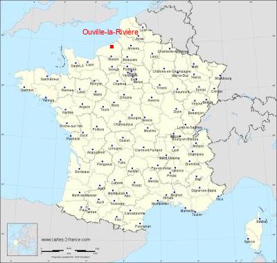 Carte de Ouville-la-Rivière