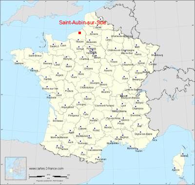 Carte de Saint-Aubin-sur-Scie