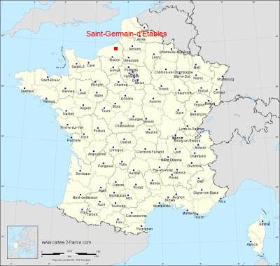 Carte de Saint-Germain-d'Etables