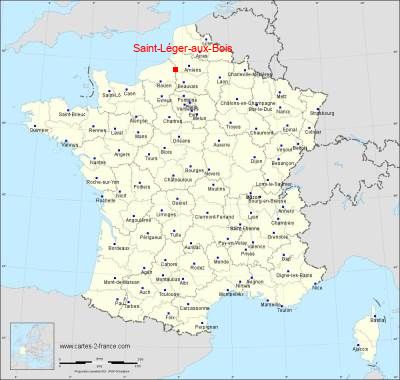 Carte de Saint-Léger-aux-Bois