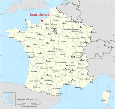 Carte de Saint-Léonard