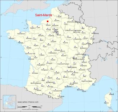 Carte de Saint-Mards