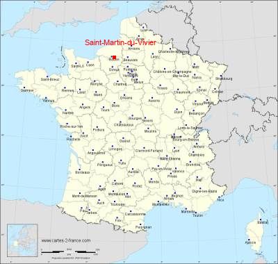 Carte de Saint-Martin-du-Vivier