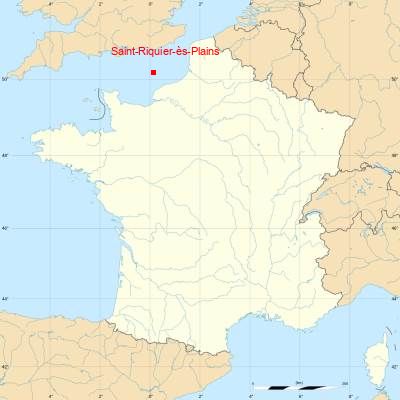 Fond de carte avec Saint-Riquier-ès-Plains
