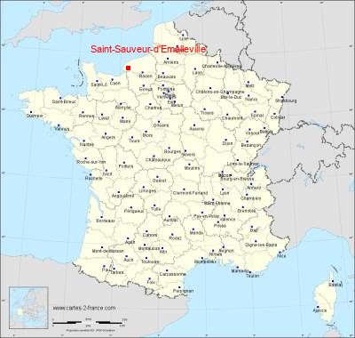 Carte de Saint-Sauveur-d'Emalleville
