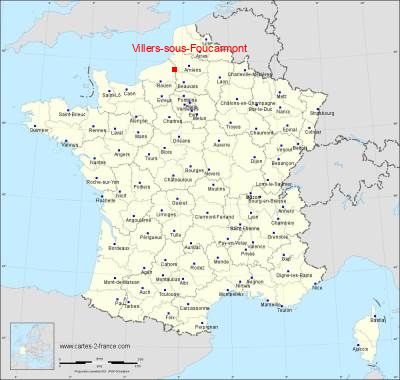 Carte de Villers-sous-Foucarmont