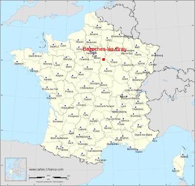 Carte de Bazoches-lès-Bray