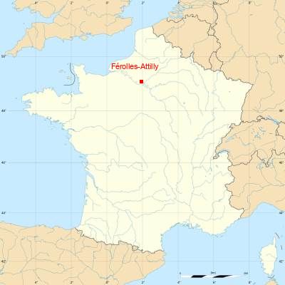 Fond de carte avec Férolles-Attilly