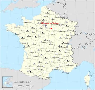 Carte de Grisy-sur-Seine