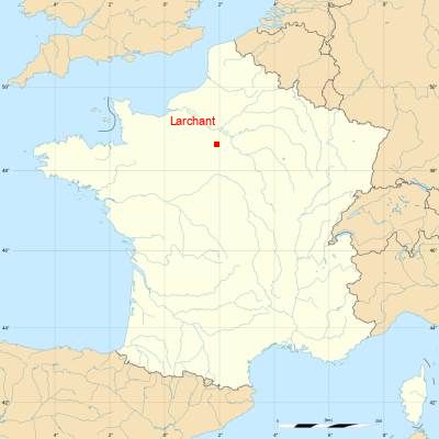 Fond de carte avec Larchant