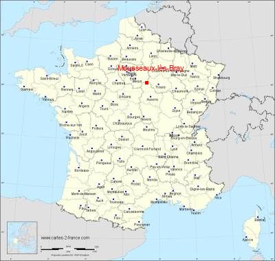 Carte de Mousseaux-lès-Bray