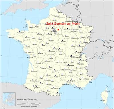 Carte de Saint-Germain-sur-Morin