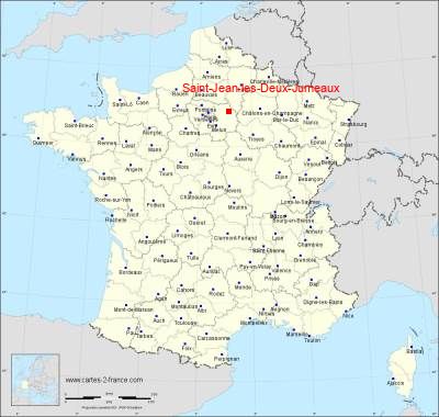 Carte de Saint-Jean-les-Deux-Jumeaux